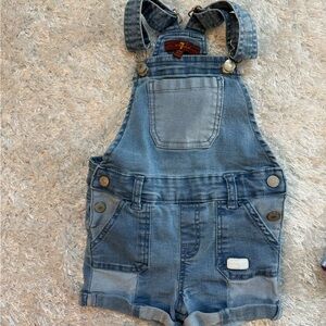 24 months 7 for all mankind denim overalls